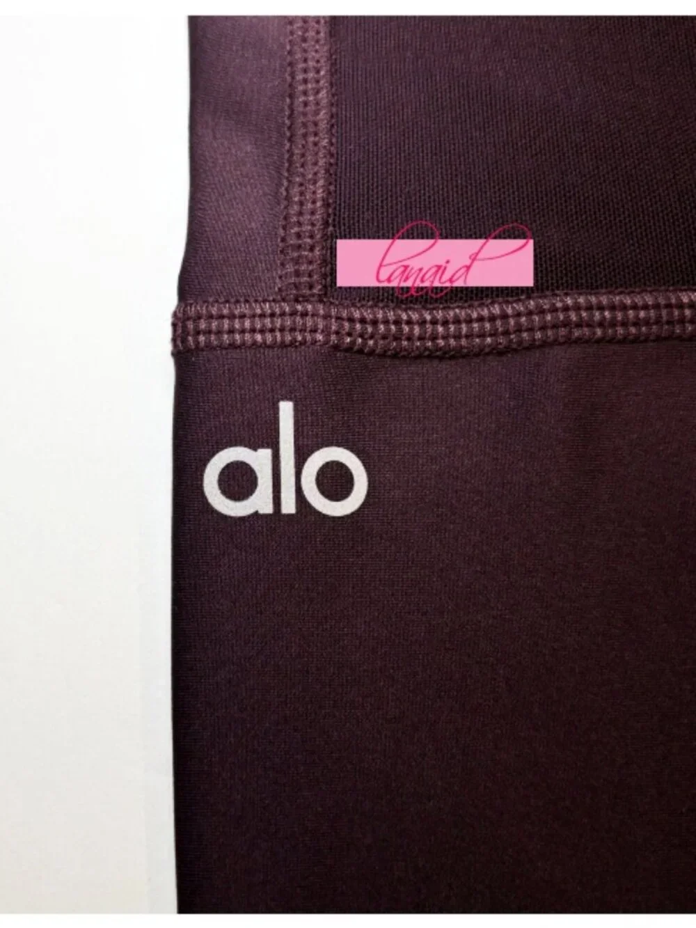 Alo Airlift High-Waist Embody Legging Oxblood Mesh Cut-Outs Cutouts Hi-Rise Pant
